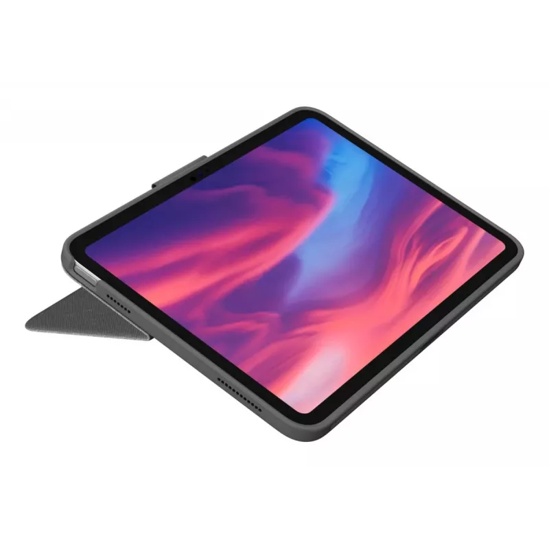 LOGITECH Combo Touch iPad (10. paaudzes) - Oxford pelēka - Qwerty UK