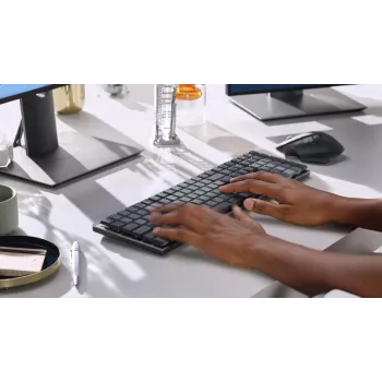 LOGITECH MX Mechanical bezvadu apgaismota veiktspējas tastatūra - Graphite US International Qwerty Tactile Quiet