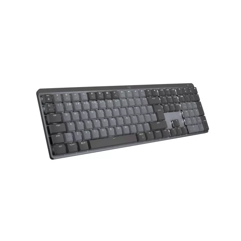 LOGITECH MX Mechanical bezvadu apgaismota veiktspējas tastatūra - Graphite US International Qwerty Tactile Quiet