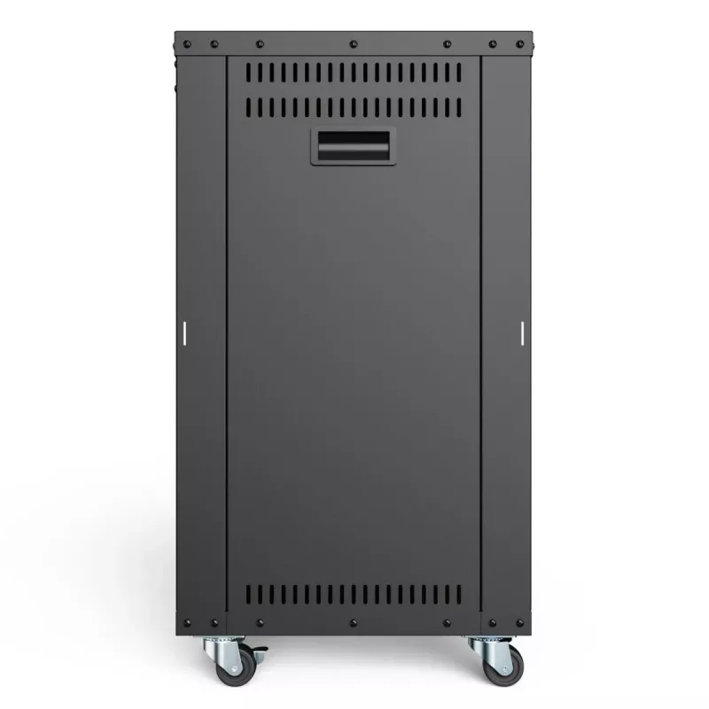 DIGITUS 16U AVS statīvs 780x507x460 mm vītņoti montāžas caurumi ritentiņi melns