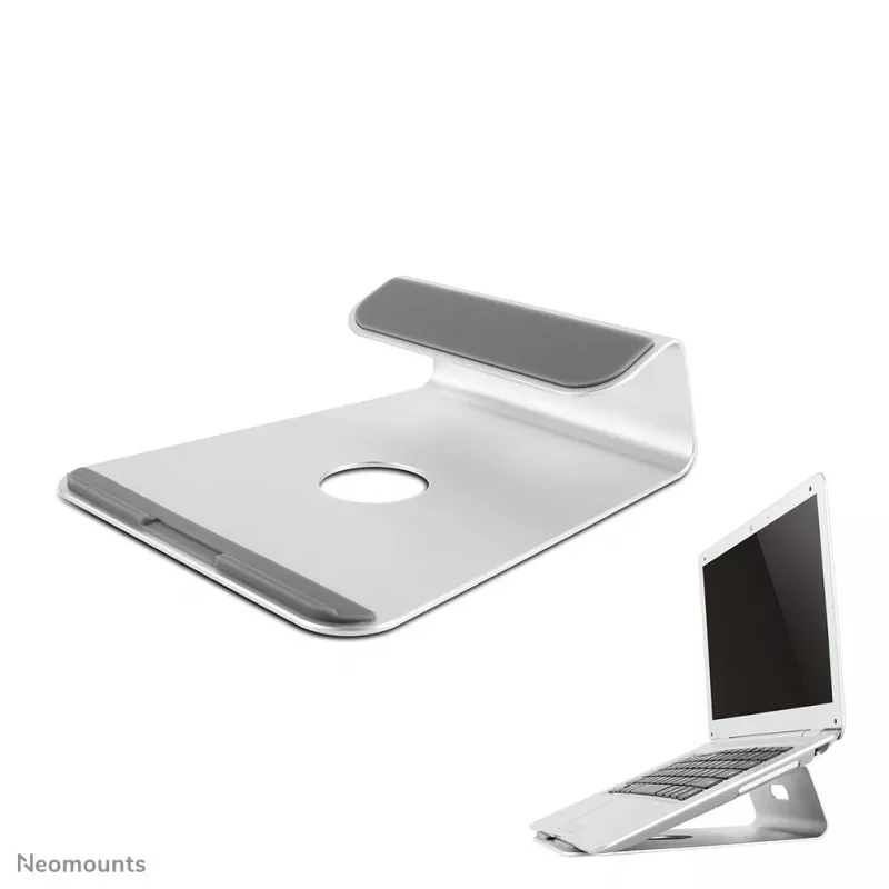 Neomounts NSLS025 Laptop statīvs 10-17 collas - universāls, Laptop statīvs, Sudraba, Alumīnijs, 25,4 cm (10 collas), 43,2 cm (17 collas), 5 kg