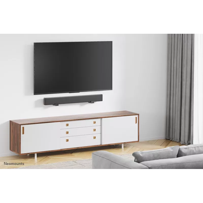 Neomounts AWL29-550BL1 videobāra/skaļruņa turētājs pie sienas - maks. 15 kg - universāls