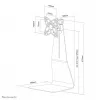 Neomounts FPMA-D850BLACK Monitora statīvs 10-27 collas, Brīvi stāvošs, 10 kg, 25,4 cm (10 collas), 68,6 cm (27 collas), 100 x 100 mm, Melns