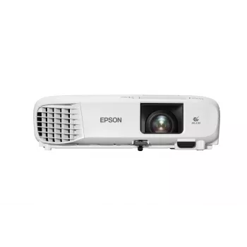 Galda projektors Epson EB-W49 — 3LCD, WXGA 1280×800, 3800 ANSI lm, 16:10, 1,2x manuāls tālummaiņas objektīvs, 2,7 kg, balts