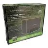 LC-POWER Lc-35u3-raid-2, ārējais 3,5 collu cietā diska korpuss ar RAID, alumīnija, melns