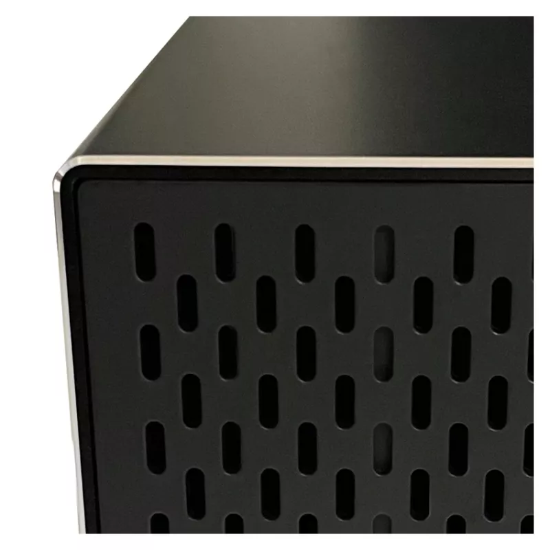 LC-POWER Lc-35u3-raid-2, ārējais 3,5 collu cietā diska korpuss ar RAID, alumīnija, melns