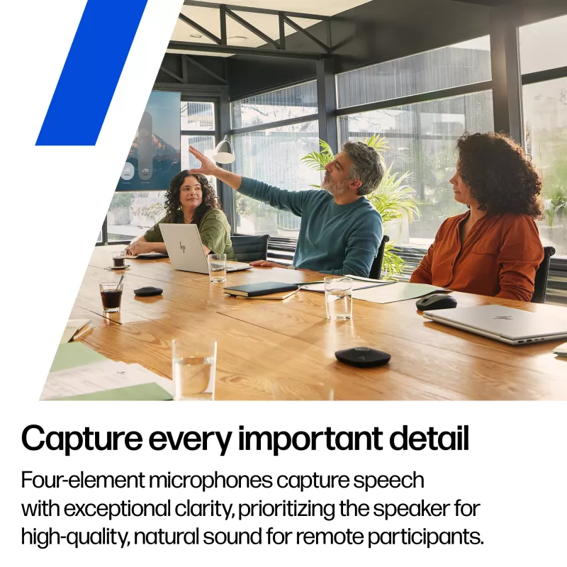 Galda mikrofons HP Poly Studio A2 ar vadu, balts