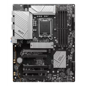 Mātesplate MSI PRO B760‑P II ATX – Intel B760, LGA 1700, DDR5, 4x DIMM, 256 GB, 2.5Gb LAN, HDMI 2.1, 2x M.2