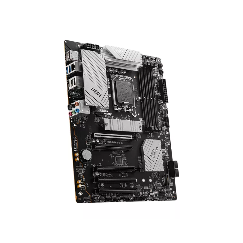 Mātesplate MSI PRO B760‑P II ATX – Intel B760, LGA 1700, DDR5, 4x DIMM, 256 GB, 2.5Gb LAN, HDMI 2.1, 2x M.2