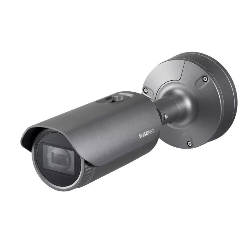 Hanwha Vision WiseNet X XNO-6080R āra cilindriskā IP kamera, 2 MP, 2,8-12 mm, diena/nakts, pret vandālismu izturīga, pelēka