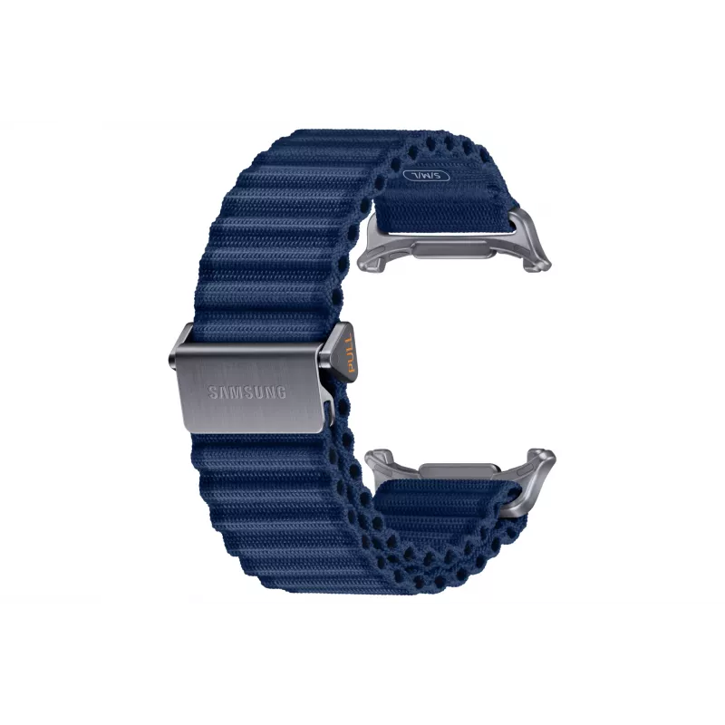 Samsung Trail siksna Galaxy Watch Ultra, Siksna, Viedpulkstenis, Zila, Samsung, Galaxy Watch Ultra, Titāns, Neilons, Nerūsējošais tērauds