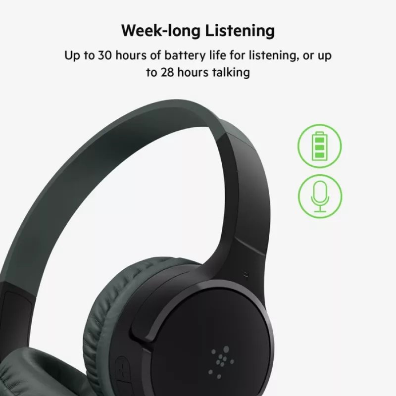 BELKIN Headset Kids - Soundform Kids - Stereo - Melns