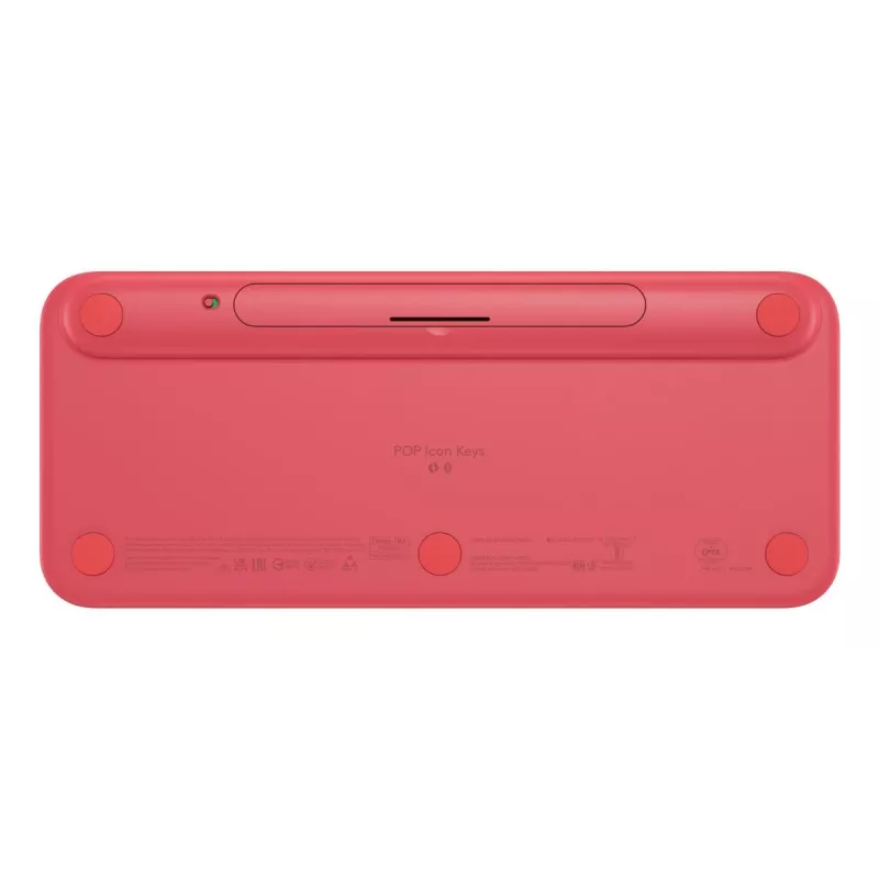LOGITECH bezvadu tastatūra - Pop Icon Keys - rozā un pelēkbalta Qwerty Uk