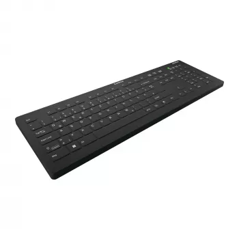 Contour Design Active Key Contour QuickClean medicīnas tastatūra ar noņemamu pārsegu, pilna izmēra, bezvadu, melna, DE C8112