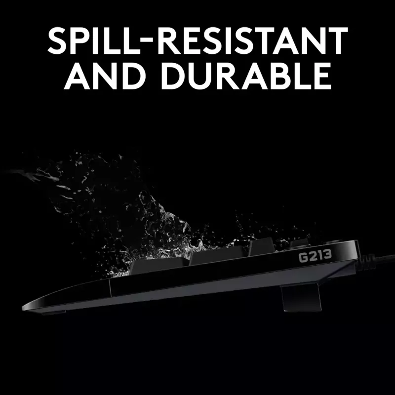 Spēļu tastatūra Logitech G G213 Prodigy pilna izmēra RGB LED vadu