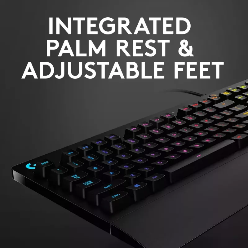 Spēļu tastatūra Logitech G G213 Prodigy pilna izmēra RGB LED vadu