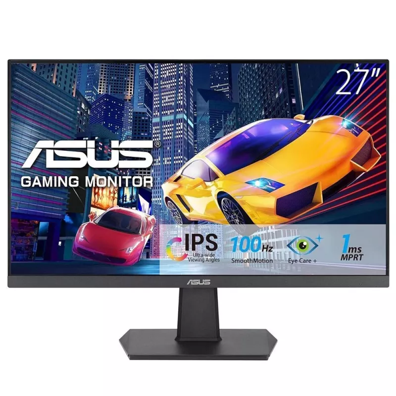 27 collu ASUS VA27EHF IPS LCD monitors, Full HD 1920x1080, 1 ms, 178° skata leņķi, VESA, Melns