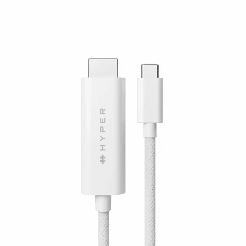 TARGUS Hyper 4k USB-C uz HDMI kabelis - balts