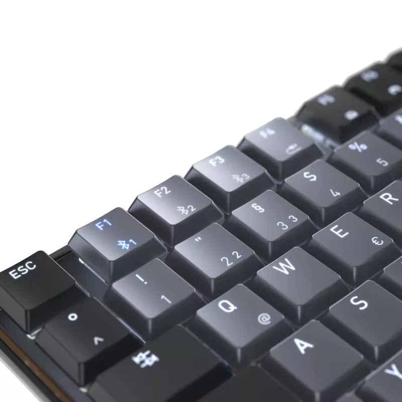 CHERRY KW 550 MX LP tastatūra Mājai/Birojam USB + Bluetooth QWERTZ Melna