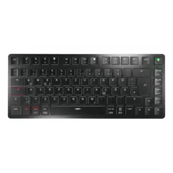 CHERRY KW X ULP 2.0 MINI tastatūra Mājai/Birojam USB + RF bezvadu + Bluetooth QWERTZ vācu melna