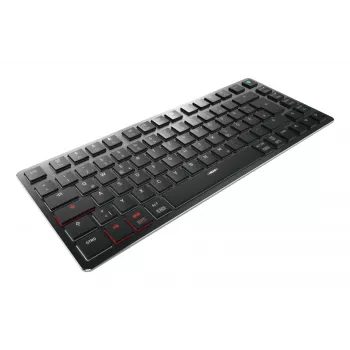 CHERRY KW X ULP 2.0 MINI tastatūra Mājai/Birojam USB + RF bezvadu + Bluetooth QWERTZ vācu melna