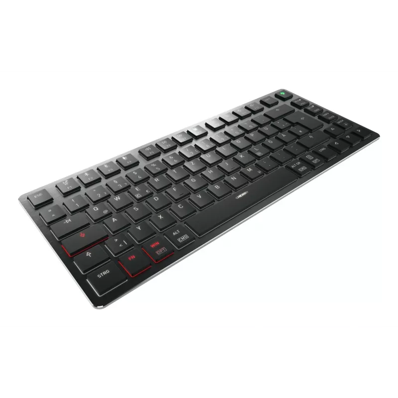 CHERRY KW X ULP 2.0 MINI tastatūra Mājai/Birojam USB + RF bezvadu + Bluetooth QWERTZ vācu melna