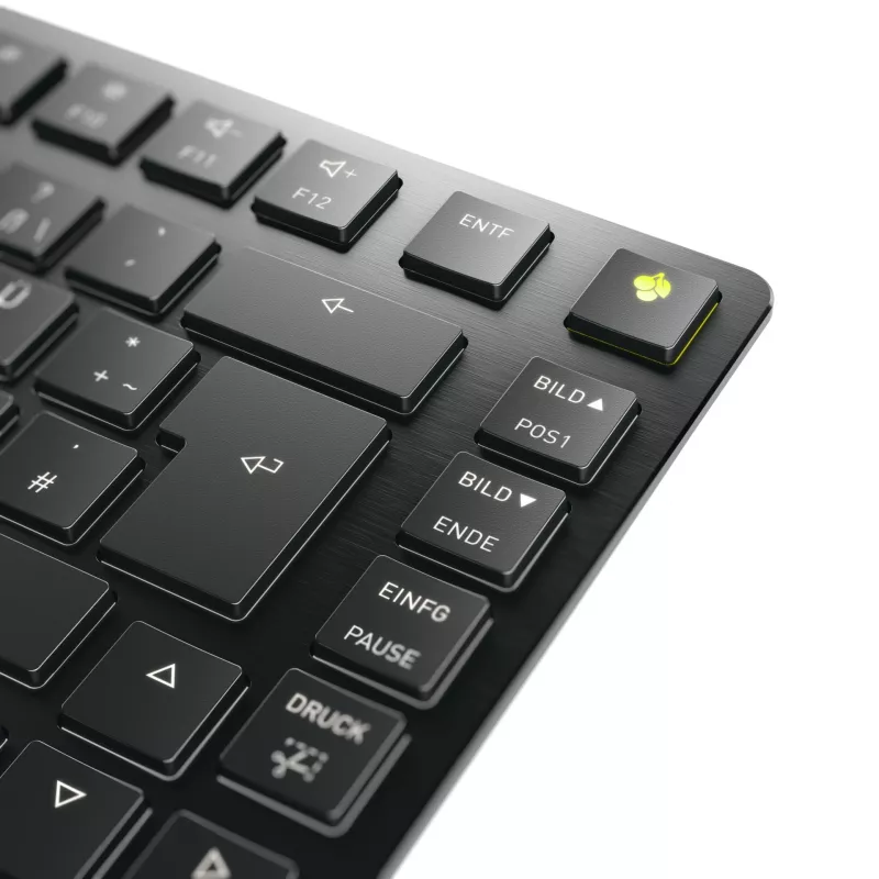 CHERRY KW X ULP 2.0 MINI tastatūra Mājai/Birojam USB + RF bezvadu + Bluetooth QWERTZ vācu melna