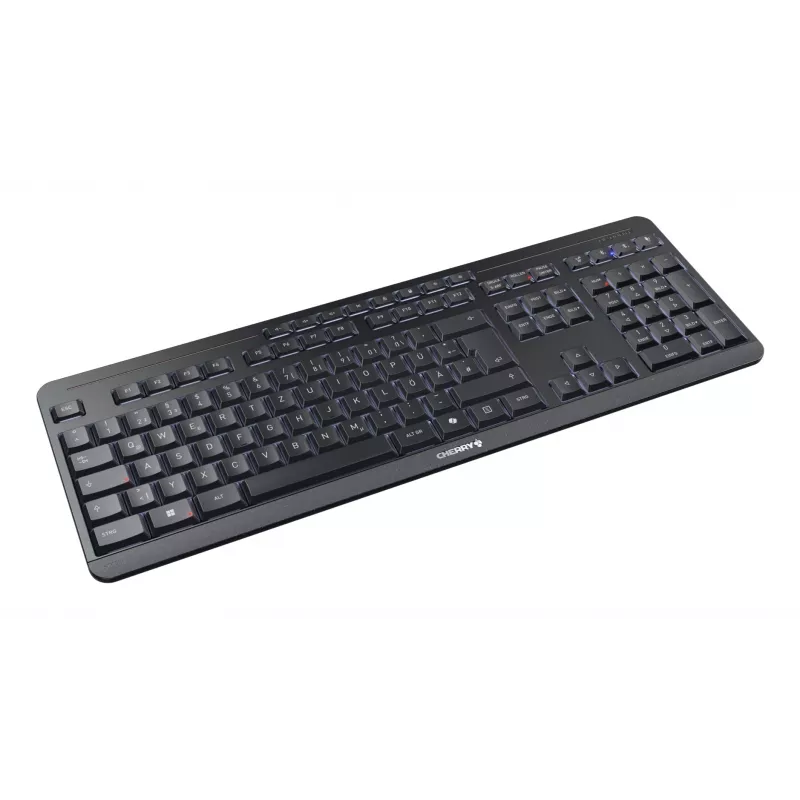 CHERRY Stream Ultimate tastatūra Mājai/Birojam USB + RF bezvadu + Bluetooth QWERTZ vācu Melna