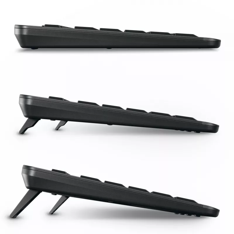 CHERRY Stream Ultimate tastatūra Mājai/Birojam USB + RF bezvadu + Bluetooth QWERTZ vācu Melna