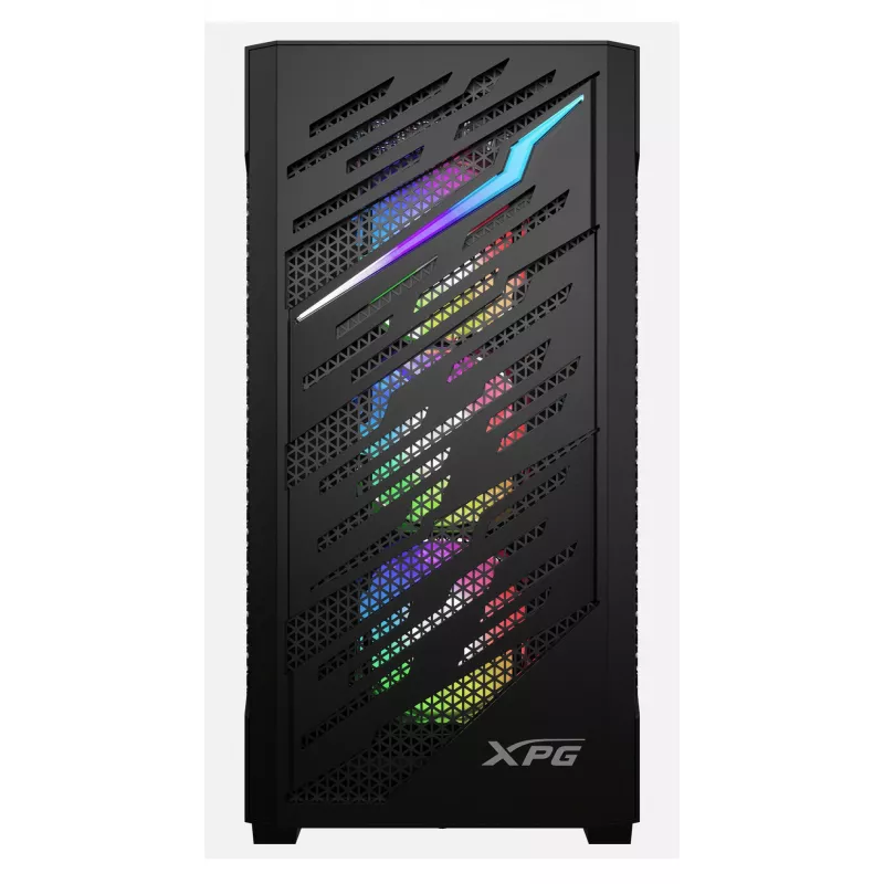 XPG STARKER AIR BTF Mid-Tower Black, Midi Tower, PC, Black, ATX, EATX, micro ATX, Mini-ITX, SPCC, Tempered glass, Gaming