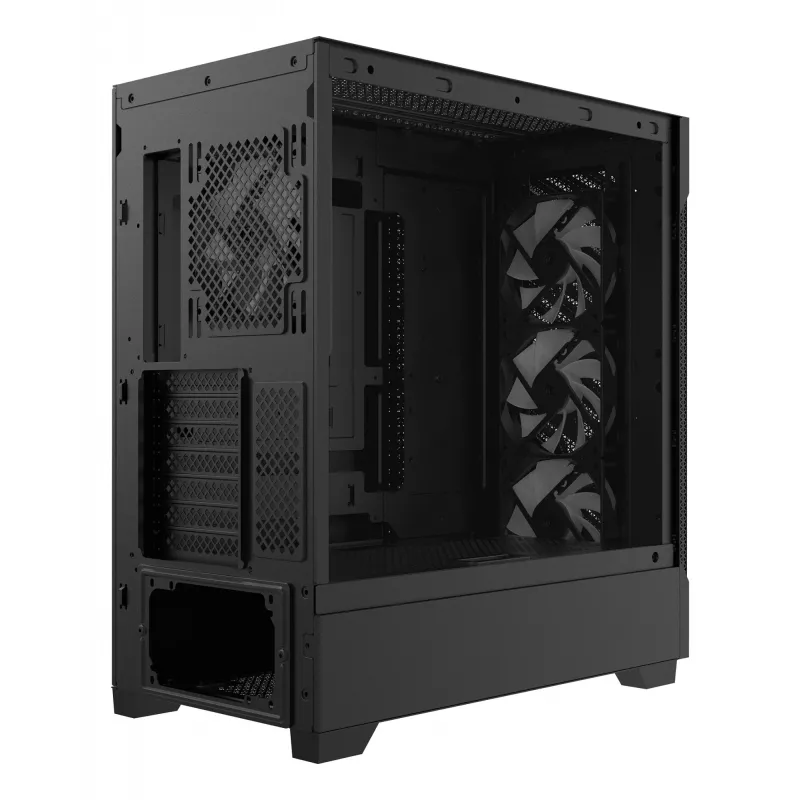 XPG STARKER AIR BTF Mid-Tower Black, Midi Tower, PC, Black, ATX, EATX, micro ATX, Mini-ITX, SPCC, Tempered glass, Gaming