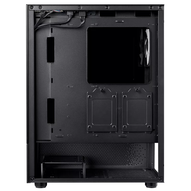 XPG INVADER X MINI KOMPAKTS VIDĒJĀ TORŅA KORPUSS Melns, Midi Tower, PC, Melns, ATX, micro ATX, Mini-ITX, SPCC, 16.6 cm