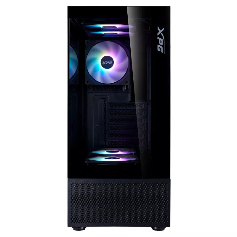 XPG INVADER X MINI KOMPAKTS VIDĒJĀ TORŅA KORPUSS Melns, Midi Tower, PC, Melns, ATX, micro ATX, Mini-ITX, SPCC, 16.6 cm