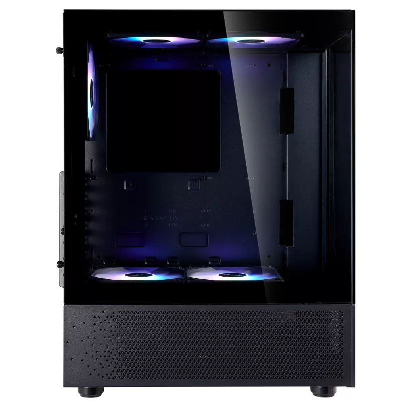 XPG INVADER X MINI KOMPAKTS VIDĒJĀ TORŅA KORPUSS Melns, Midi Tower, PC, Melns, ATX, micro ATX, Mini-ITX, SPCC, 16.6 cm