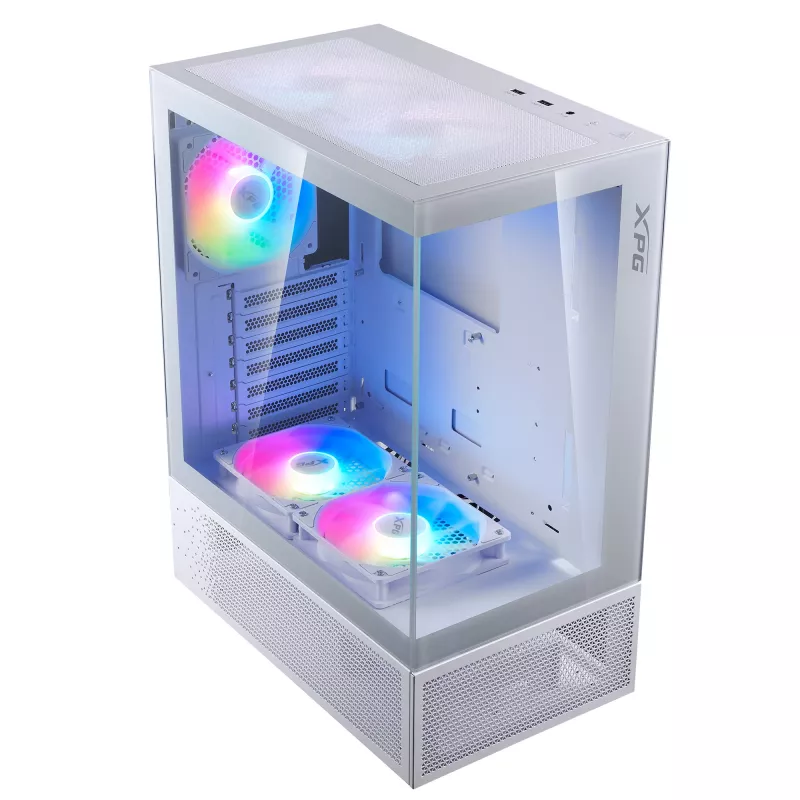XPG INVADER X MINI KOMPAKTAIS MID-TOWER KORPUSS balta, Midi Tower, PC, Balts, ATX, micro ATX, Mini-ITX, SPCC, 16,6 cm