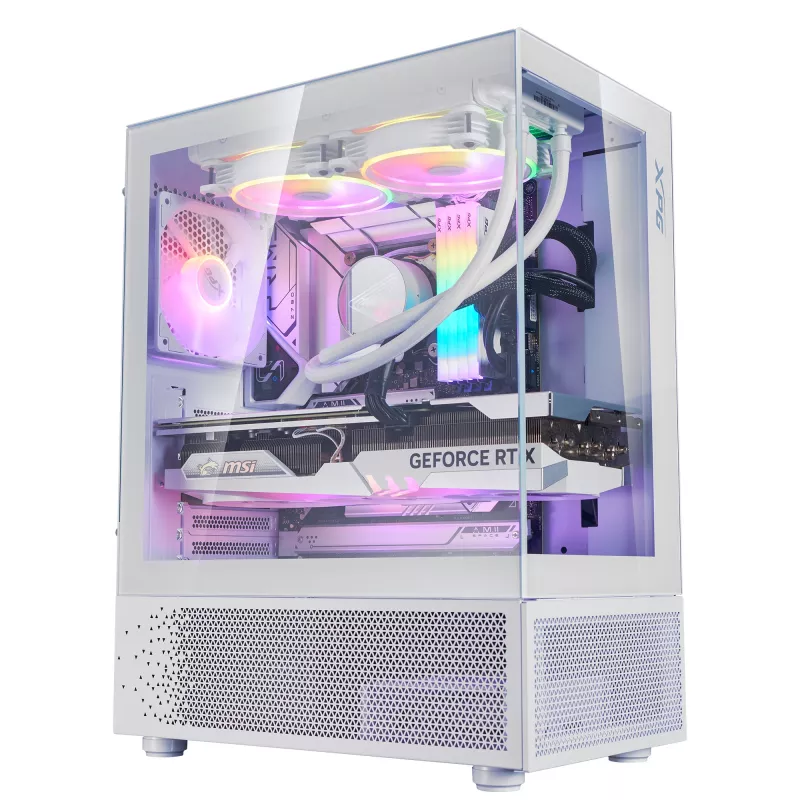 XPG INVADER X MINI KOMPAKTAIS MID-TOWER KORPUSS balta, Midi Tower, PC, Balts, ATX, micro ATX, Mini-ITX, SPCC, 16,6 cm