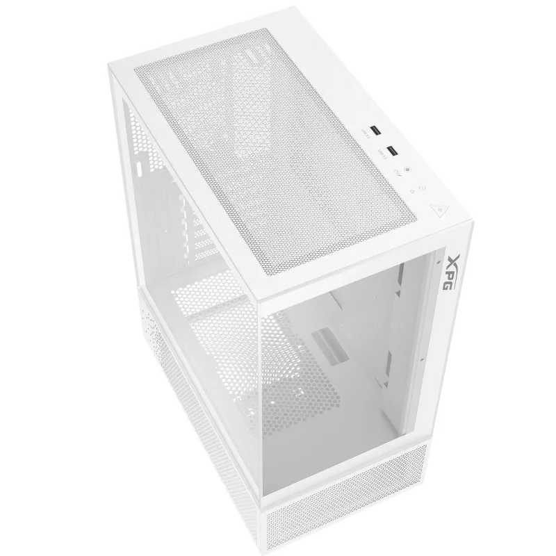 XPG INVADER X MINI KOMPAKTAIS MID-TOWER KORPUSS balta, Midi Tower, PC, Balts, ATX, micro ATX, Mini-ITX, SPCC, 16,6 cm