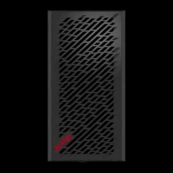 XPG VALOR AIR Mid-Tower Black, Midi Tower, PC, Melns, ATX, micro ATX, Mini-ATX, Oglekļa tērauds, Rūdīts stikls, 16.6 cm