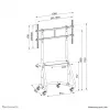 Neomounts NS-M3800Melns TV ratiņi 60-100 collas