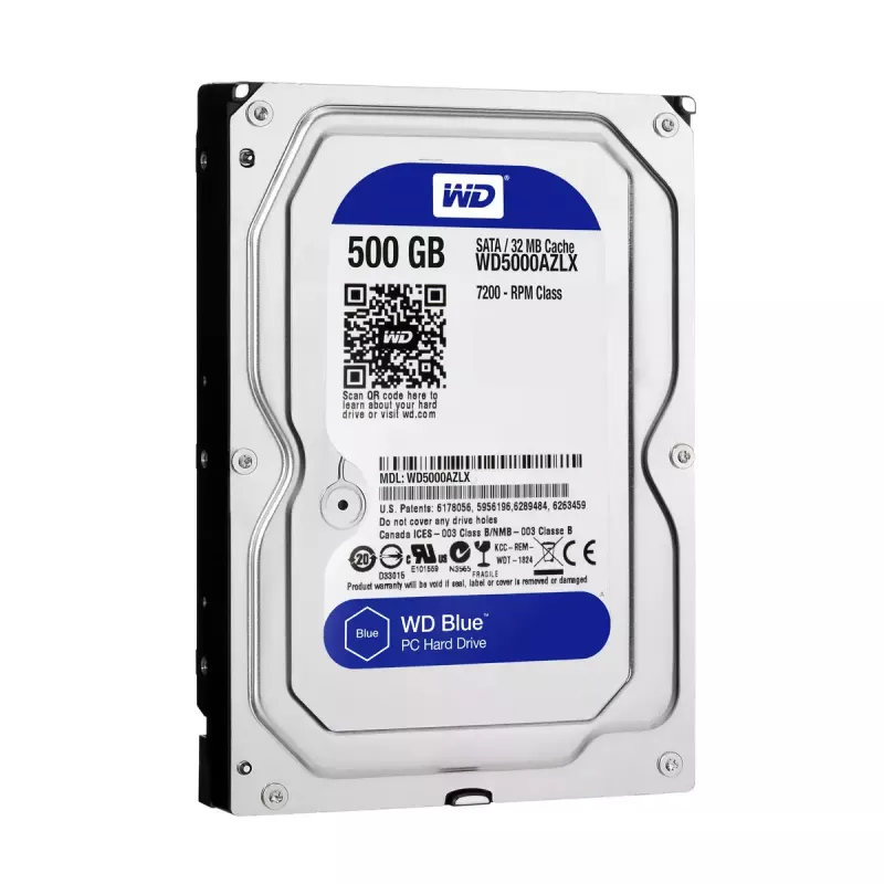 WESTERN DIGITAL cietais disks - Wd Blue WD5000AZLX - 500GB - SATA 3.5in - 7200rpm - 32MB buferis