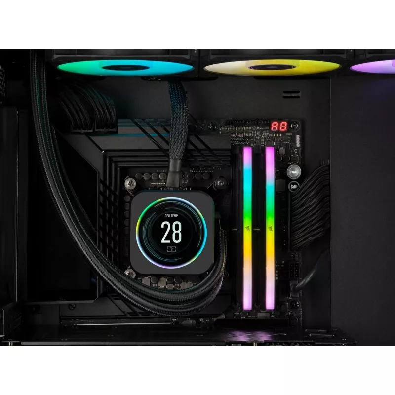 CORSAIR Memory 32GB DDR5 (2x16gb) Dram 6000mt/s CL36 Memory Kit Vengeance RGB Melns