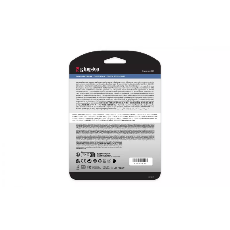 Kingston Technology 480G DC2000B PCIe 4.0 M.2 2280 Enterprise SSD