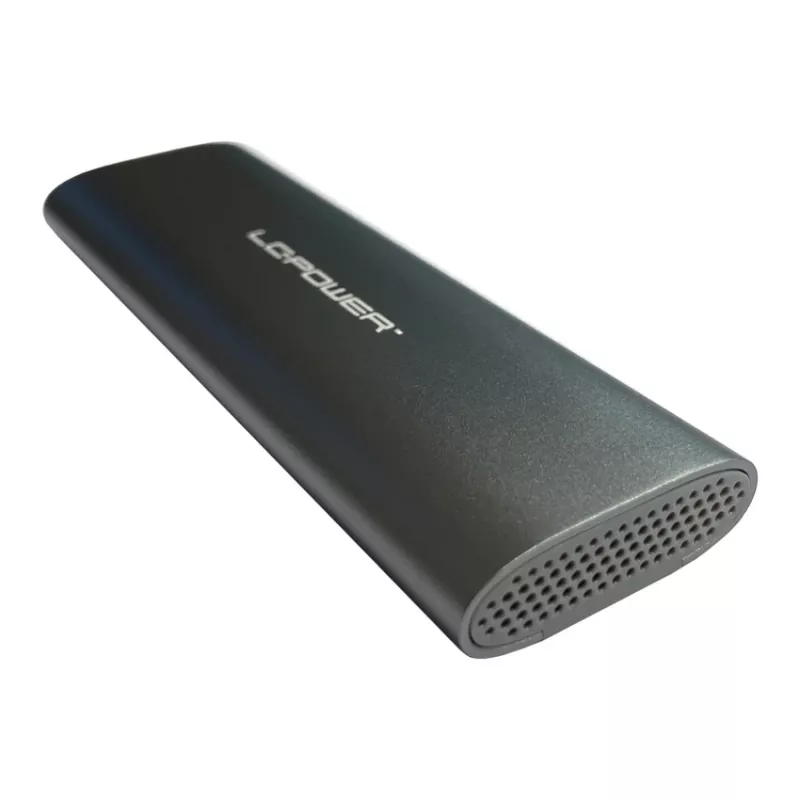 LC-POWER M.2 SSD korpuss (NVMe un SATA), USB 3.2 Gen.2x1, melns - LC-M2-C-MULTI-2
