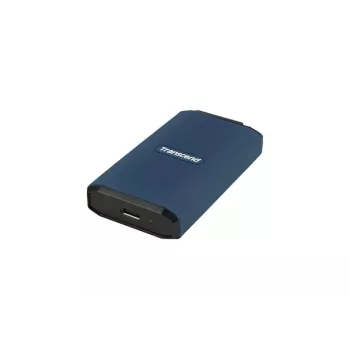 TRANSCEND SSD - Esd410c portatīvais disks - 1TB - USB Type C / A - tumši zils