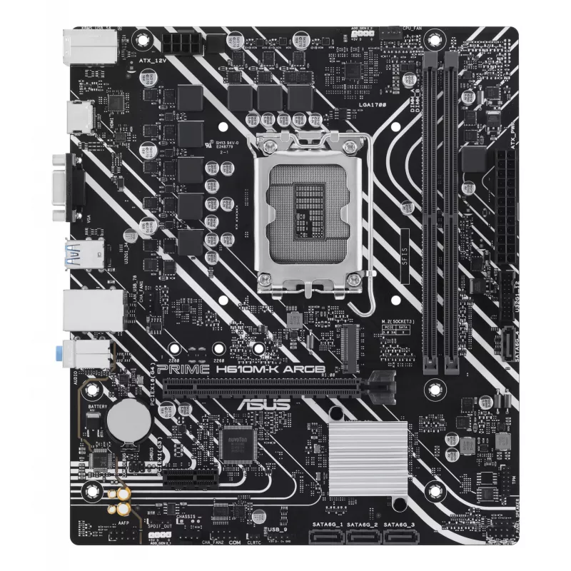 ASUS PRIME H610M-K ARGB Intel H610 LGA 1700 micro ATX