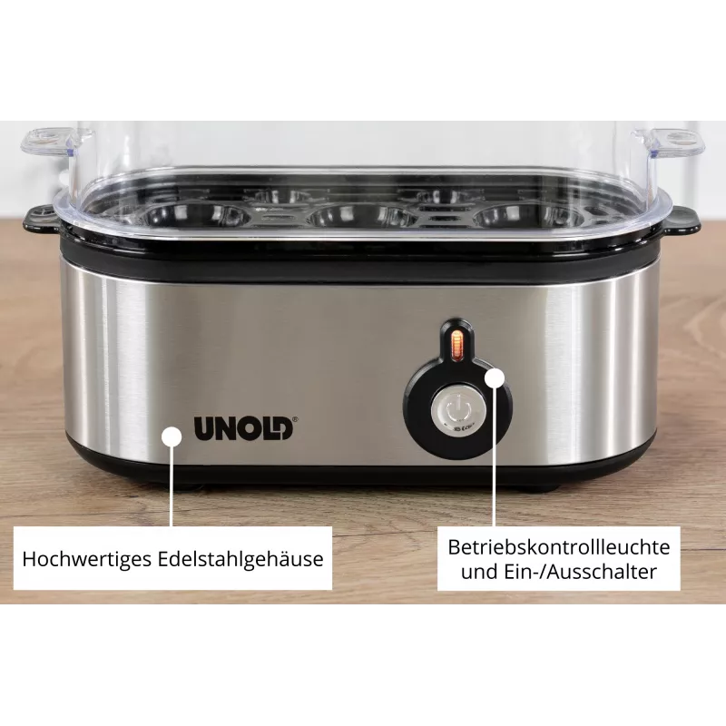 Unold 38610 olu vārītājs 3 olas 210 W Nerūsējošais tērauds