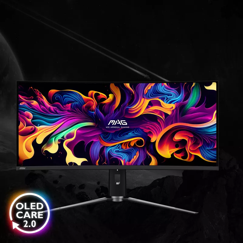 MSI MAG 341CQPDE QD-OLED datora monitors 86,4 cm (34 colli) 3440 x 1440 pikseļi UltraWide Quad HD Melns
