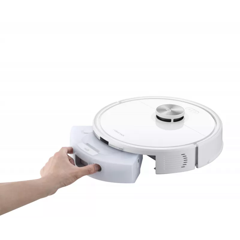 Robot vacuum Roborock Q7 TF+ — bez maisiņa, LiDAR navigācija, mitrā slaucīšana, automātiskā bāzes stacija (uzlāde un putekļu savākšana), balta