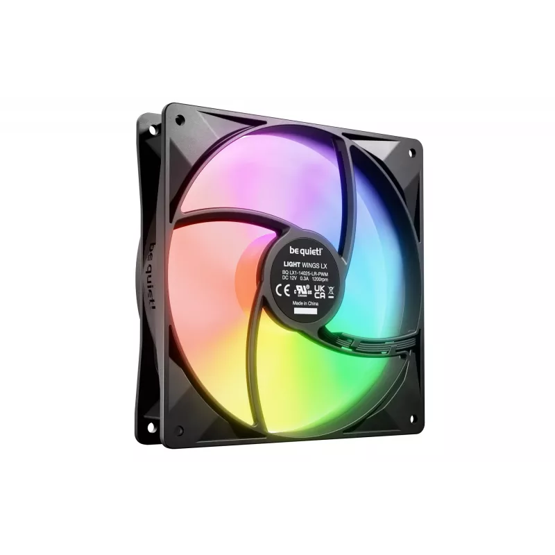 be quiet LIGHT WINGS LX 140mm PWM 3-Pack Black Computer case Fan 14 cm 3 pc(s)