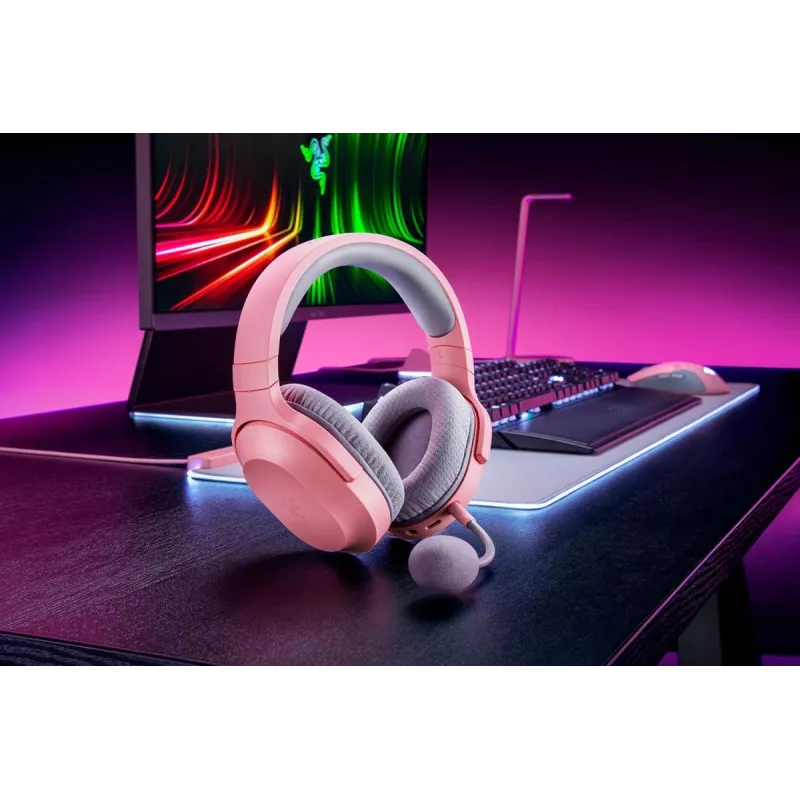 RAZER austiņas Barracuda X - Stereo - Vadu un bezvadu - USB-C - Kvarca rozā
